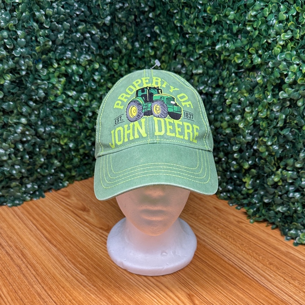 John Deere Green Tractor Cap
